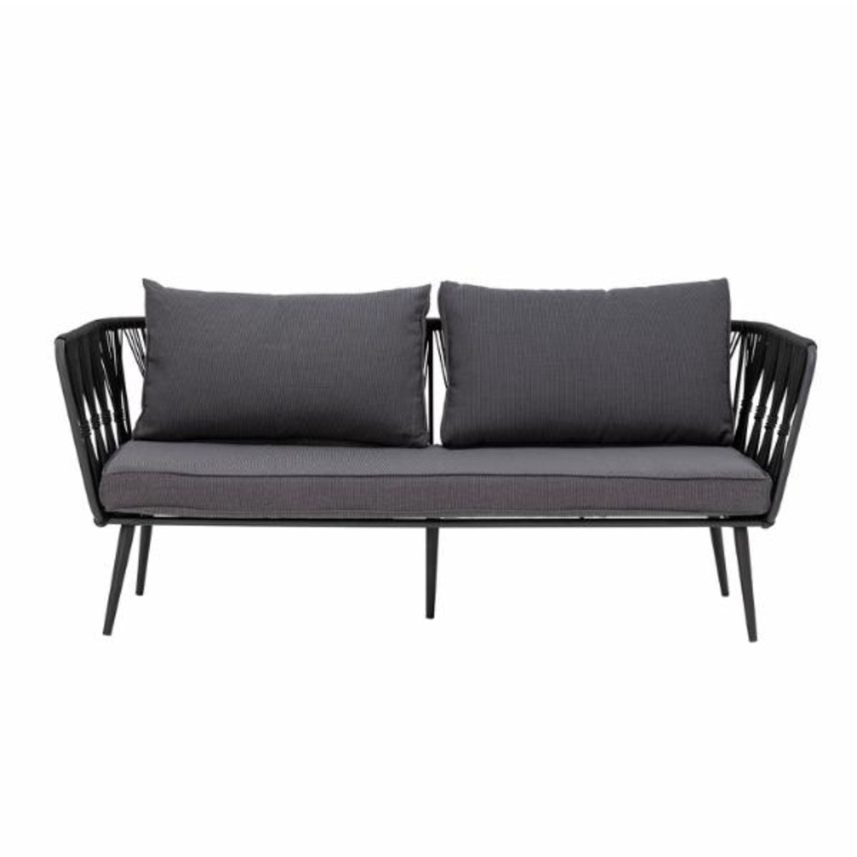 Bloomingville Outdoor Pavone Metal Sofa - Black