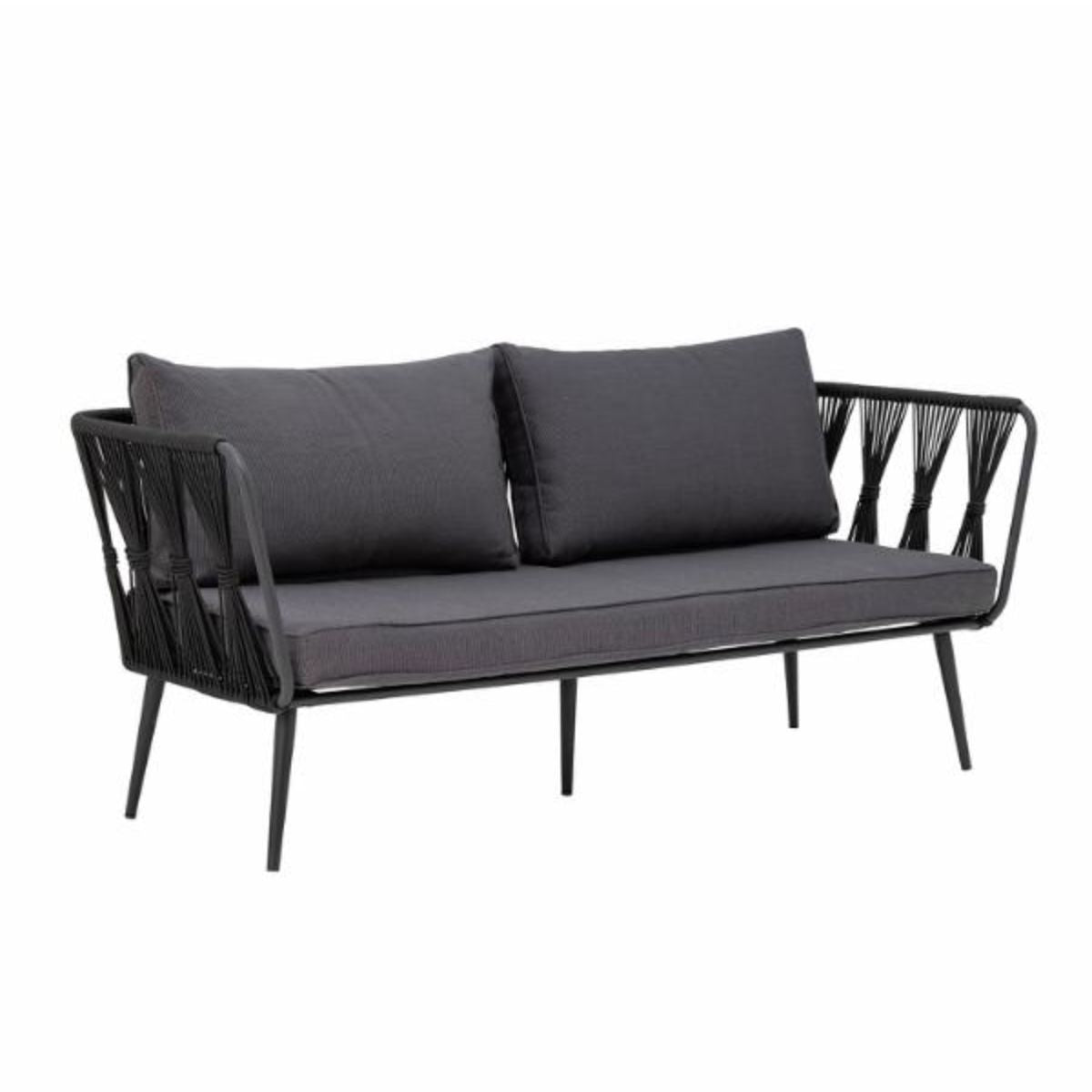 Bloomingville Outdoor Pavone Metal Sofa - Black