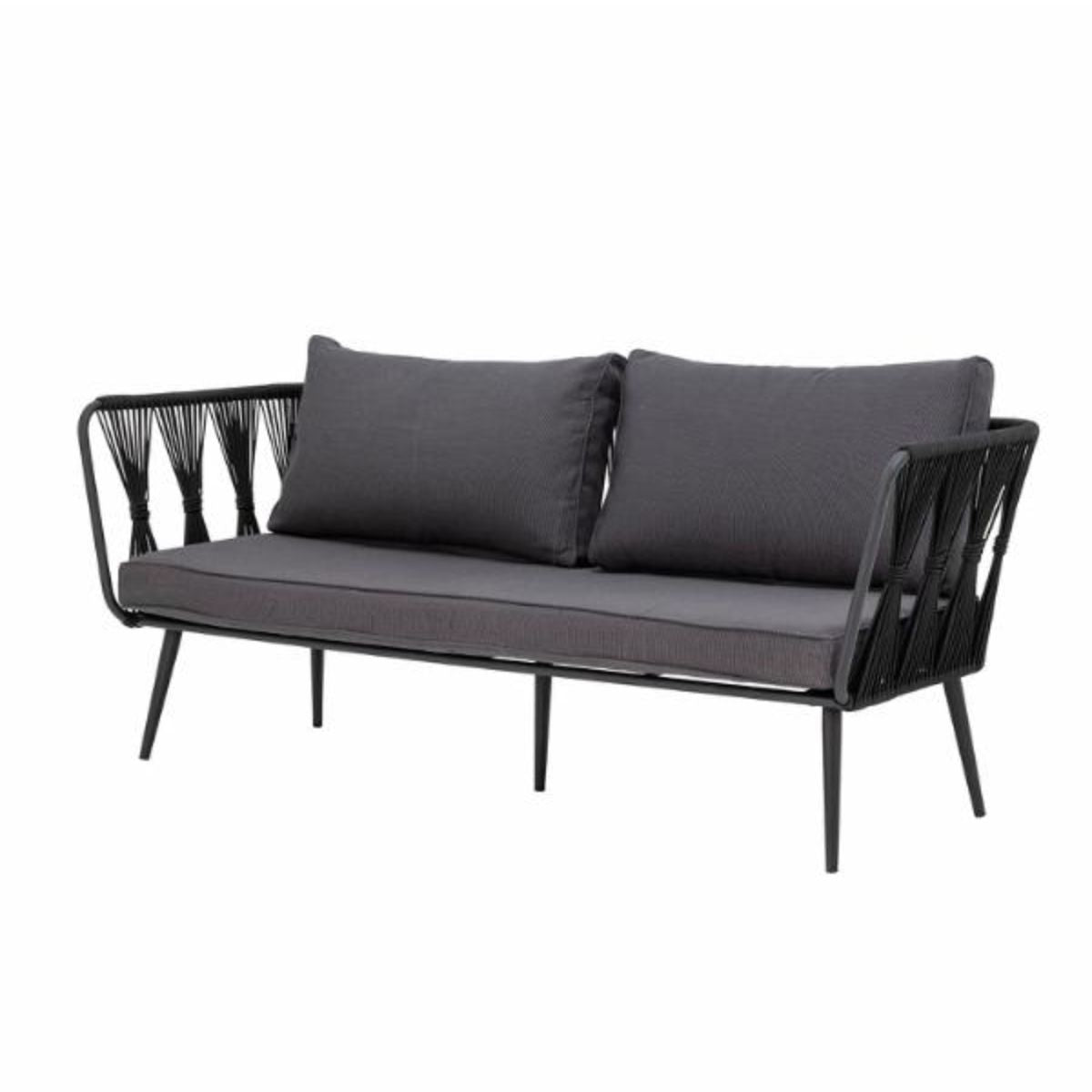 Bloomingville Outdoor Pavone Metal Sofa - Black