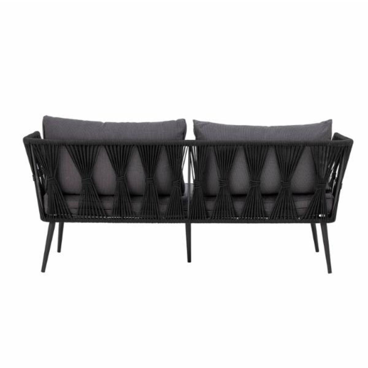 Bloomingville Outdoor Pavone Metal Sofa - Black