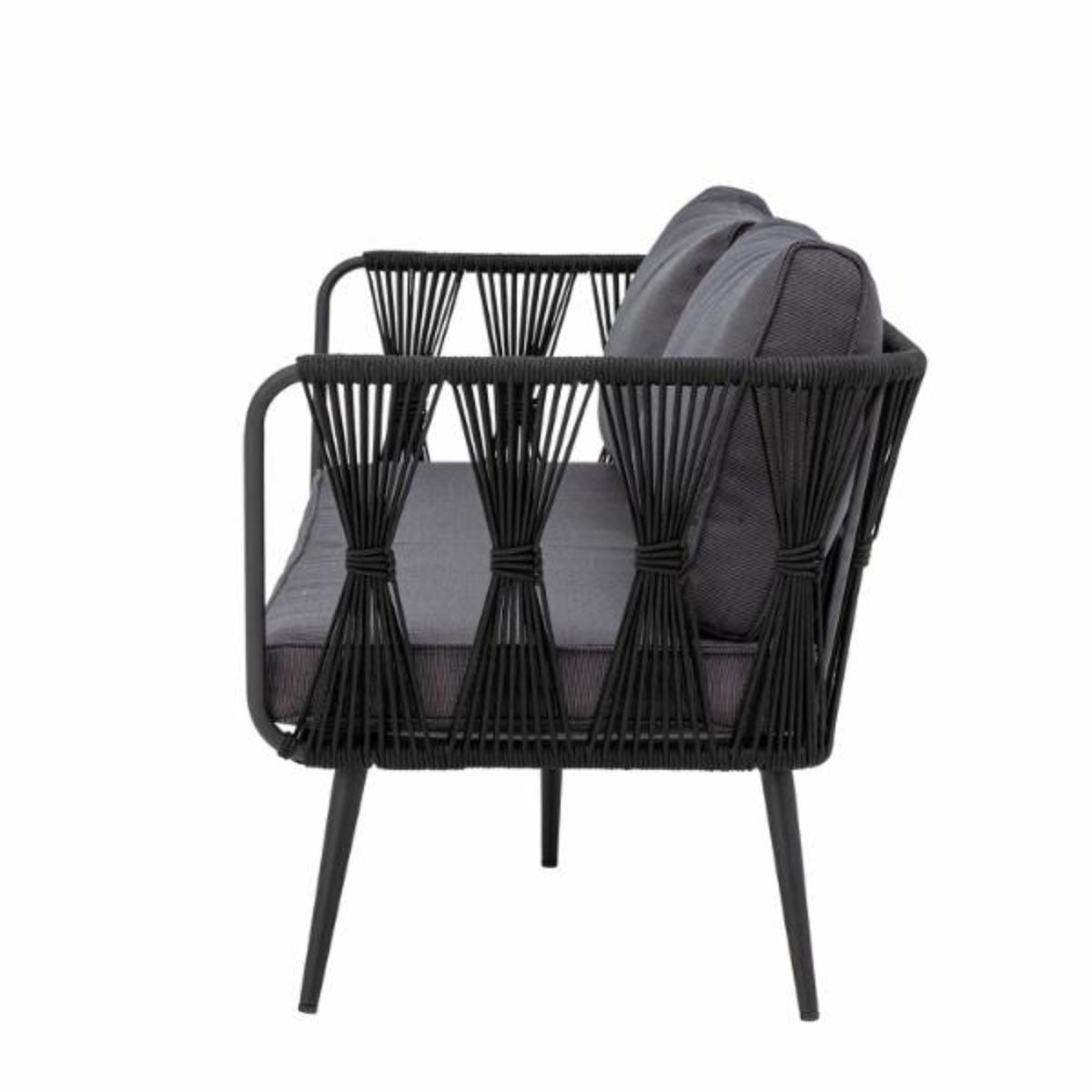Bloomingville Outdoor Pavone Metal Sofa - Black
