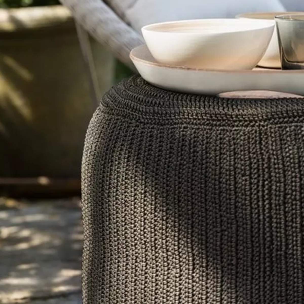 Vincent Shepherd Outdoor Pouf Otto