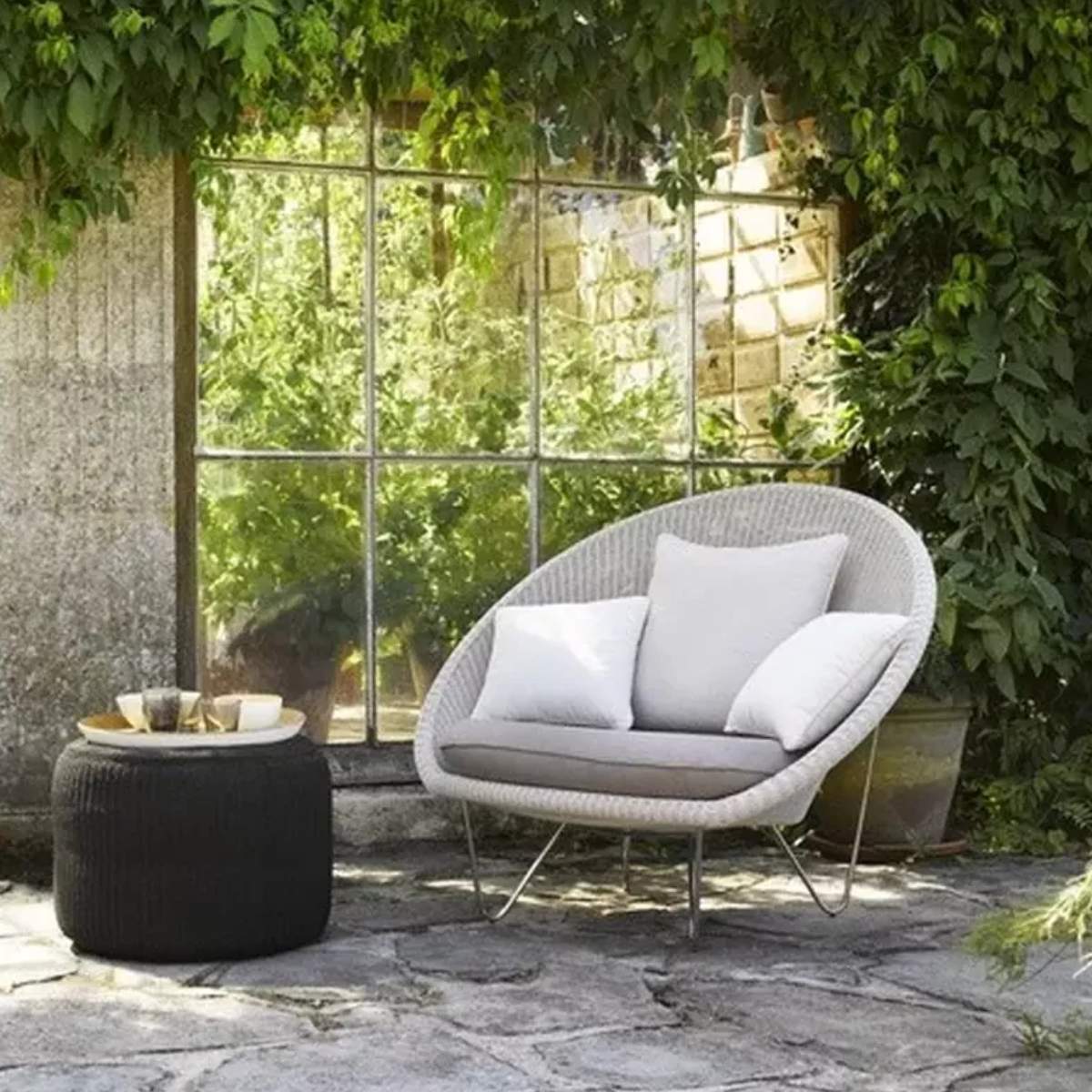 Vincent Shepherd Outdoor Pouf Otto