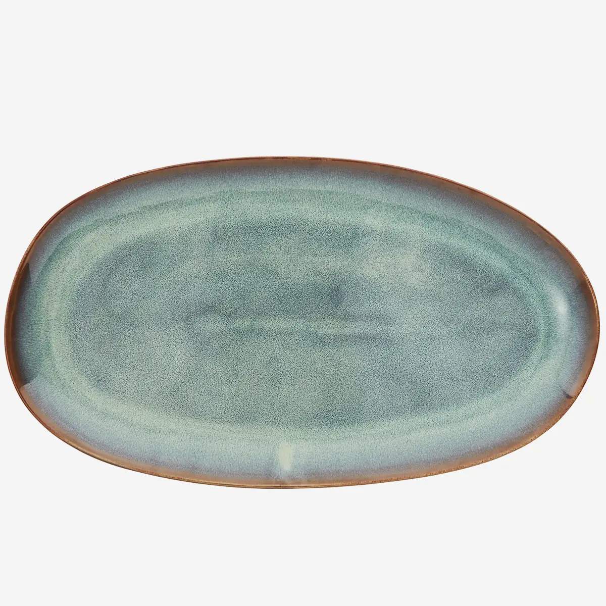 Madam Stoltz Oval stoneware dish