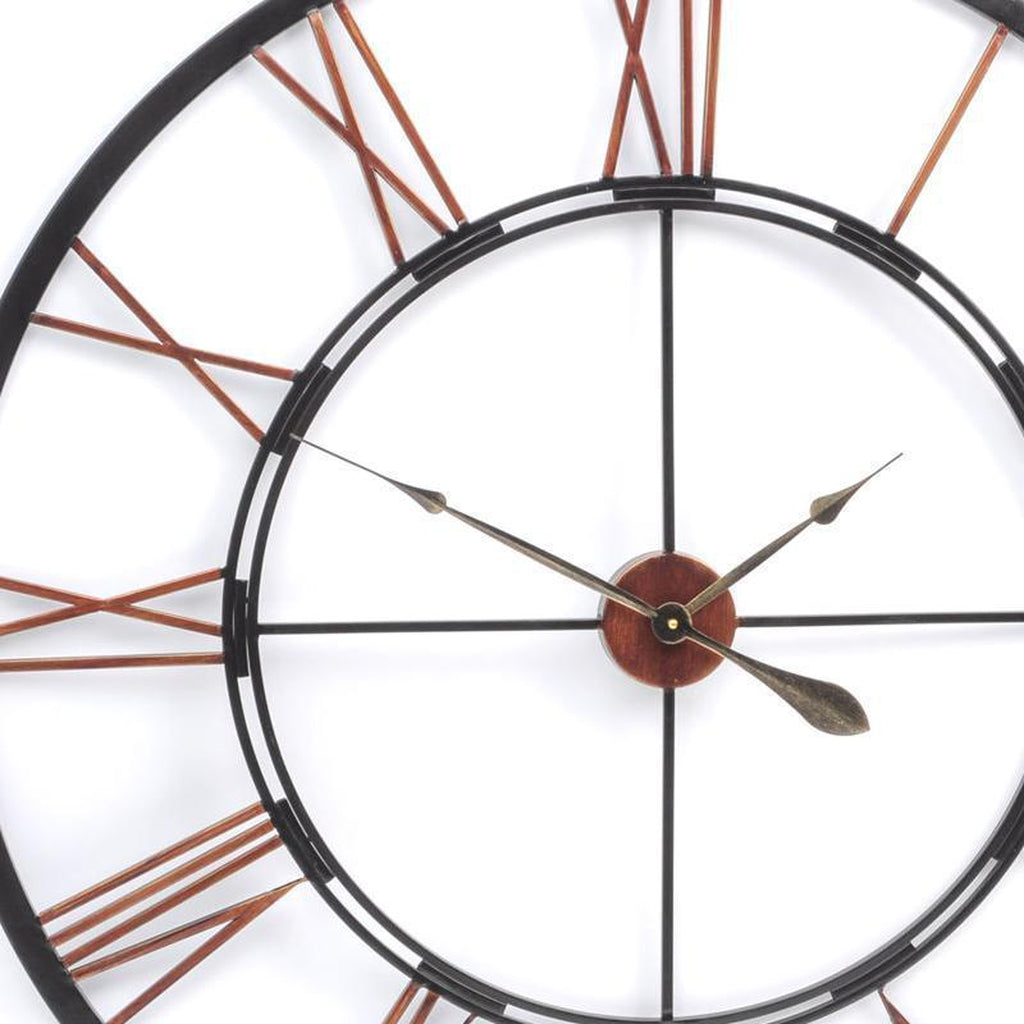 Oversized Skeleton Wall Clock 100cm-Beaumonde