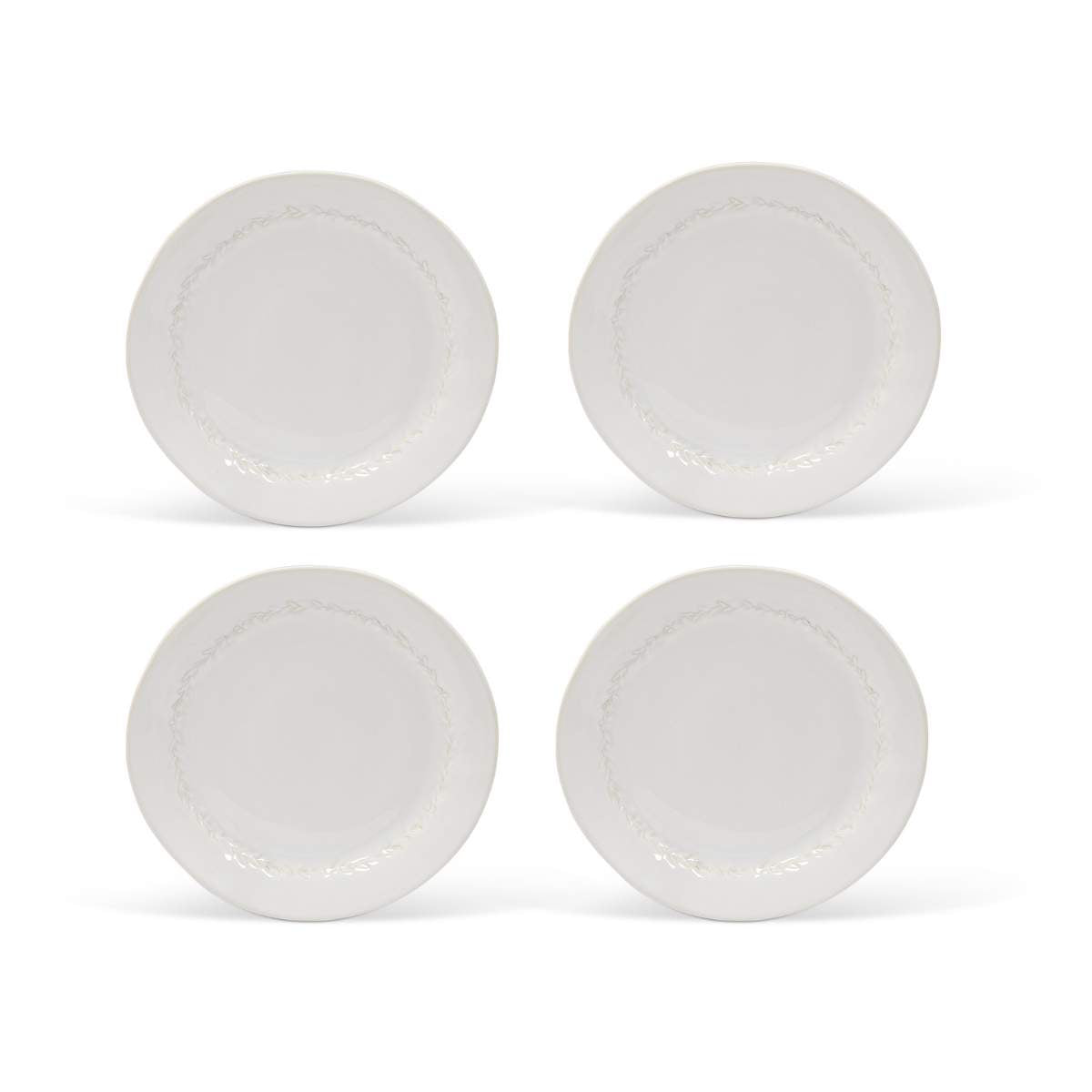 Garden Trading Overton Dinner Plate Set of 4 White