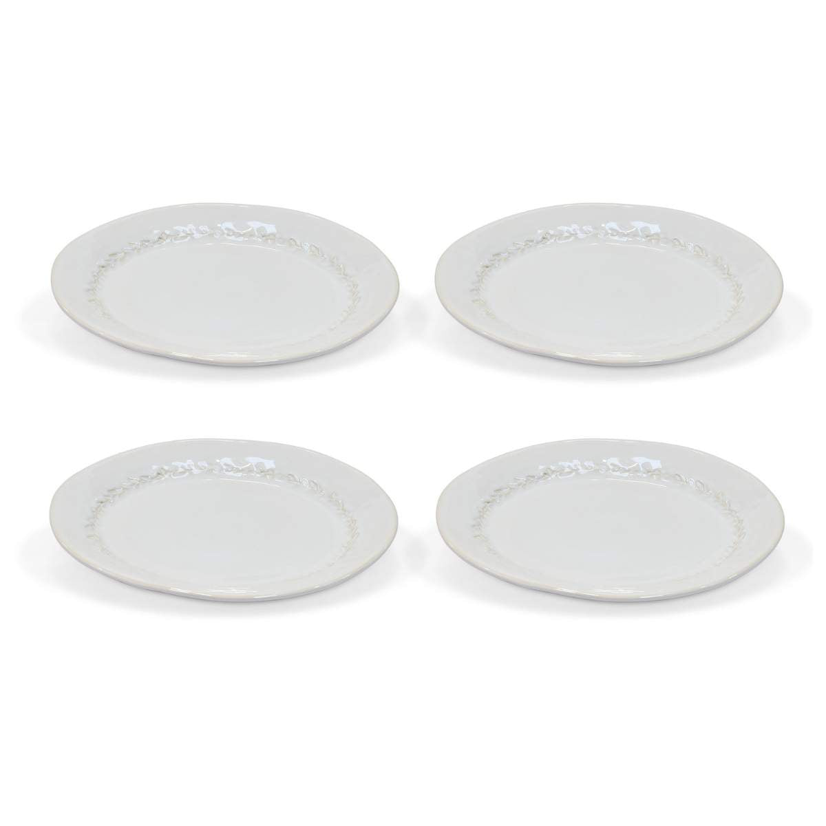 Garden Trading Overton Dinner Plate Set of 4 White