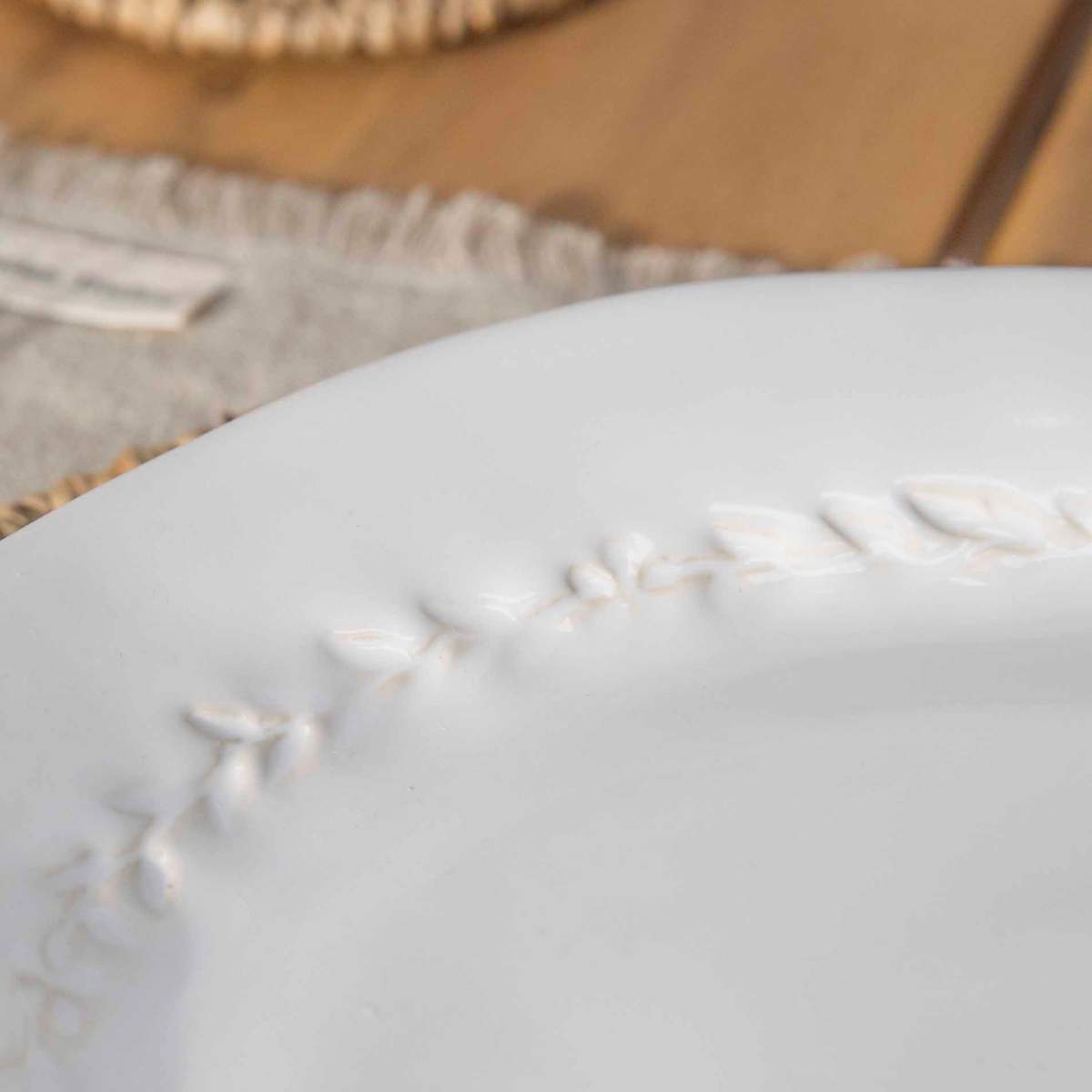 Garden Trading Overton Dinner Plate Set of 4 White