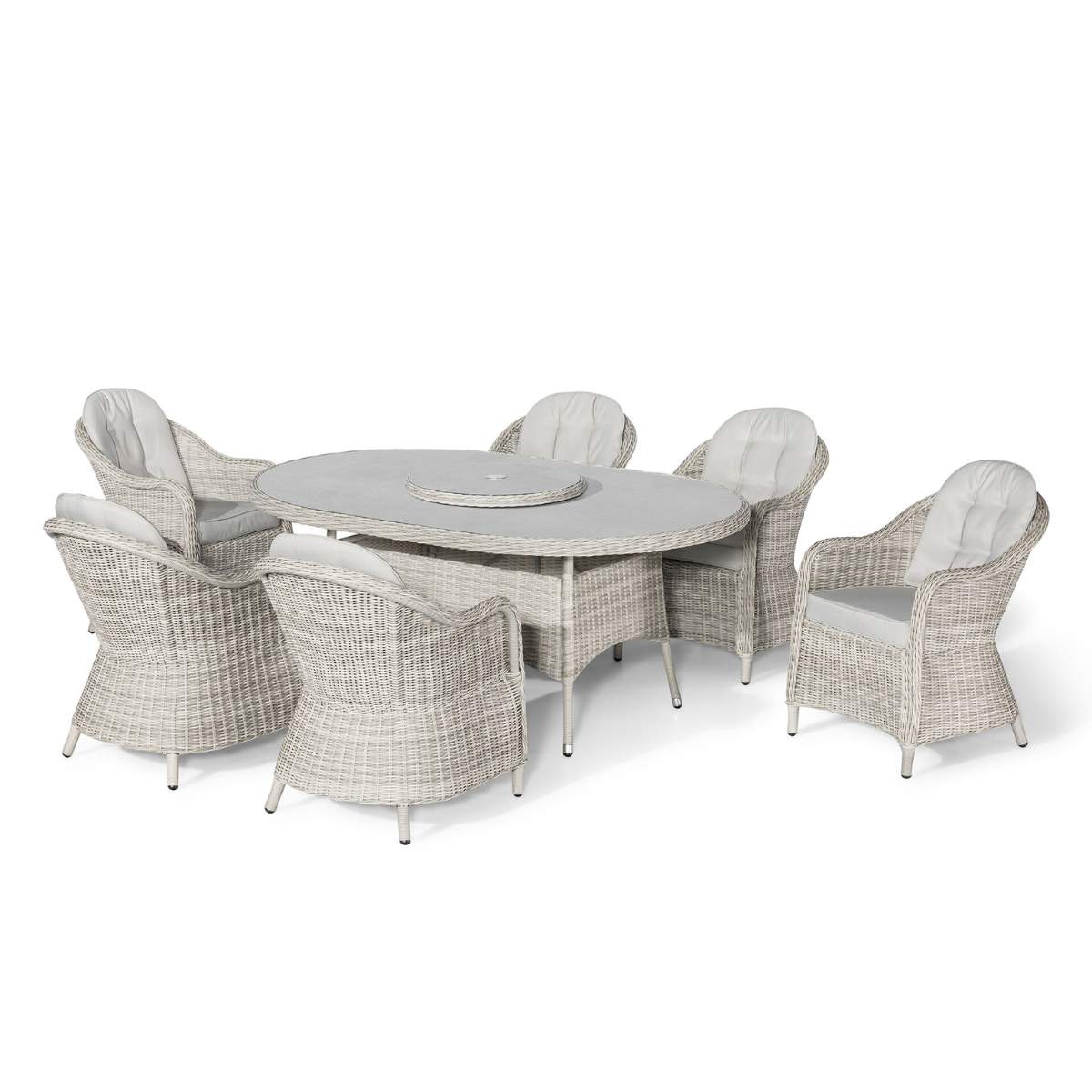 Maze Oxford 6 Seat Oval Dining Set