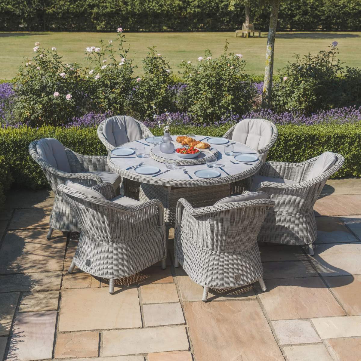 Maze Oxford 6 Seat Round Dining Set