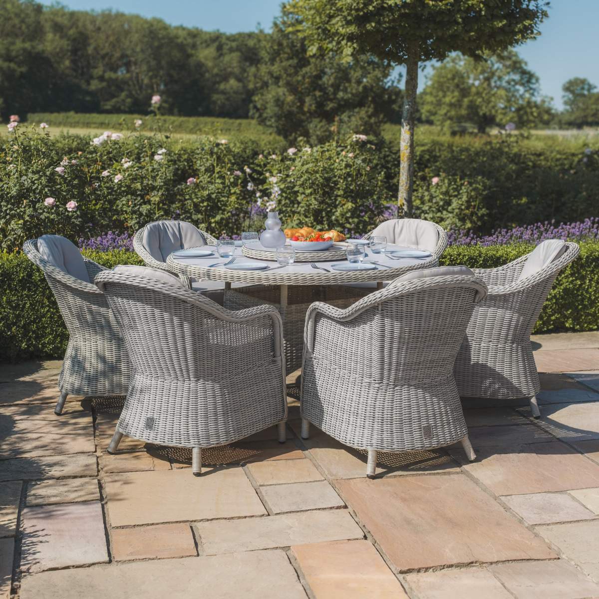 Maze Oxford 6 Seat Round Dining Set