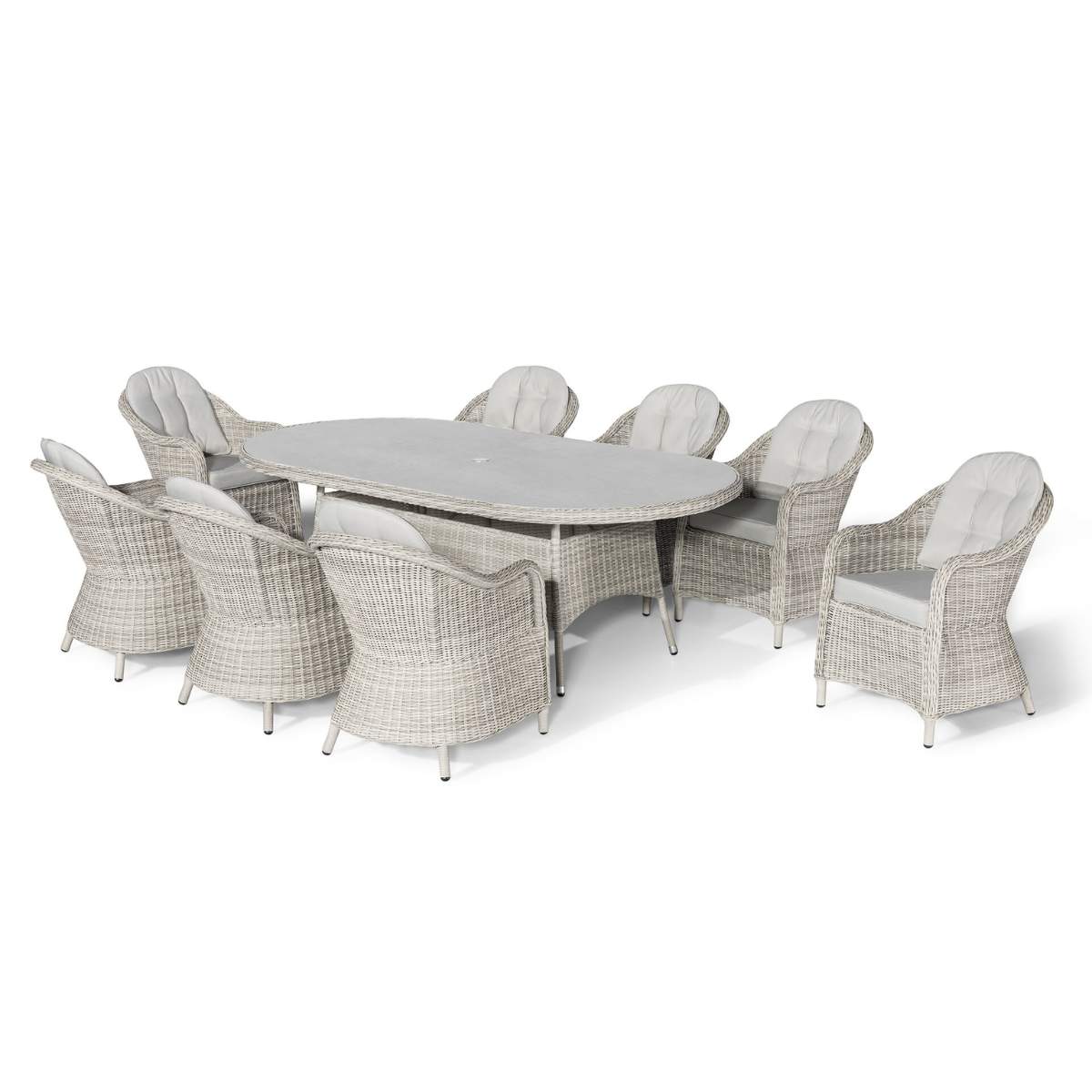 Maze Oxford 8 Seat Oval Dining Set