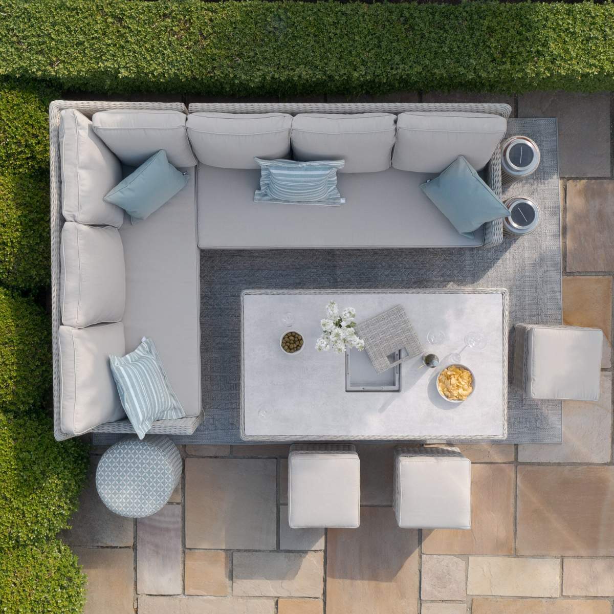 Maze Oxford Rattan Corner Dining Set