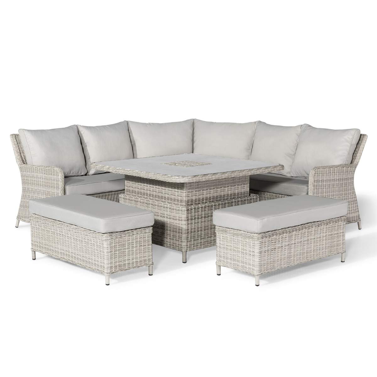 Maze Oxford Royal Rattan Corner Dining Sofa Set