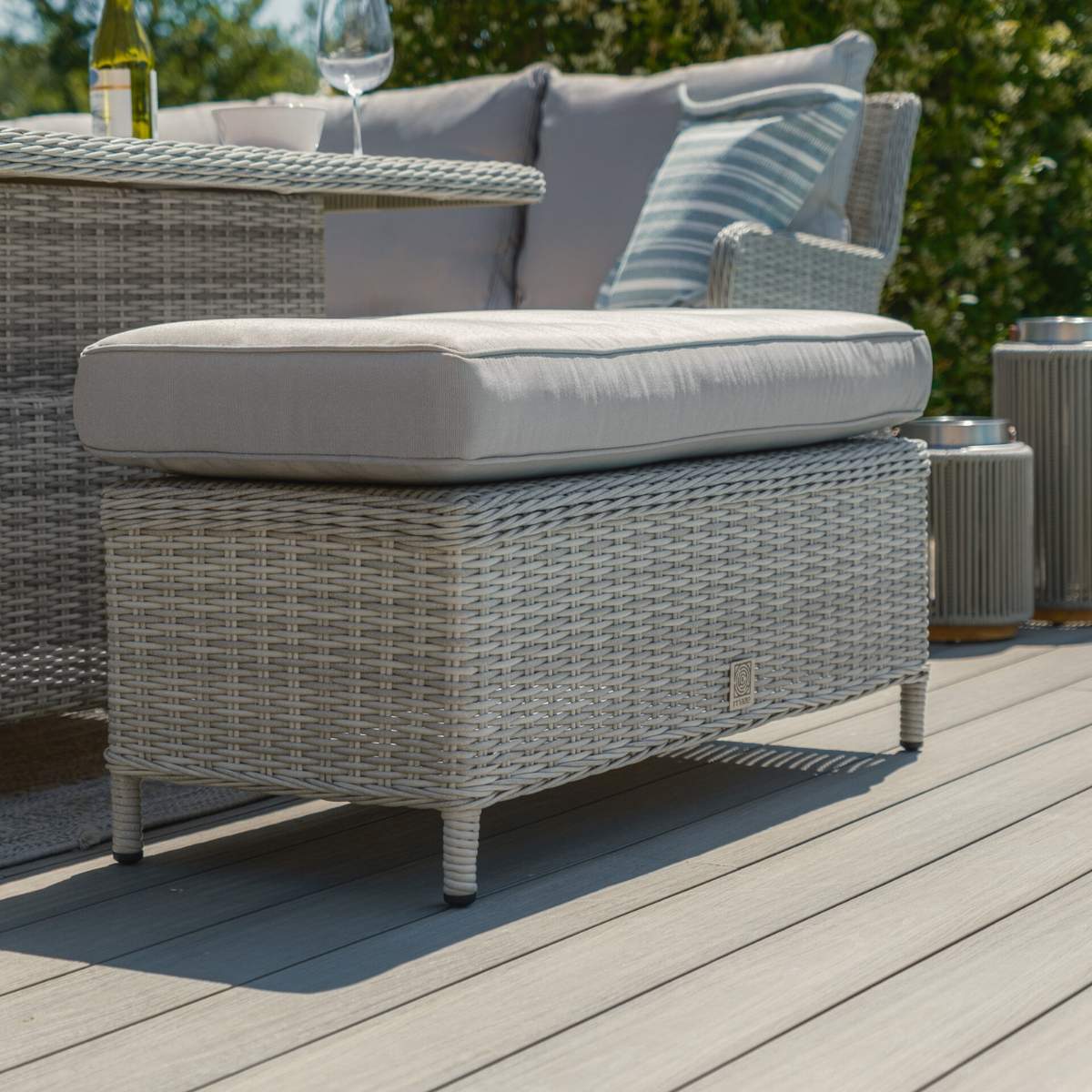 Maze Oxford Royal Rattan Corner Dining Sofa Set