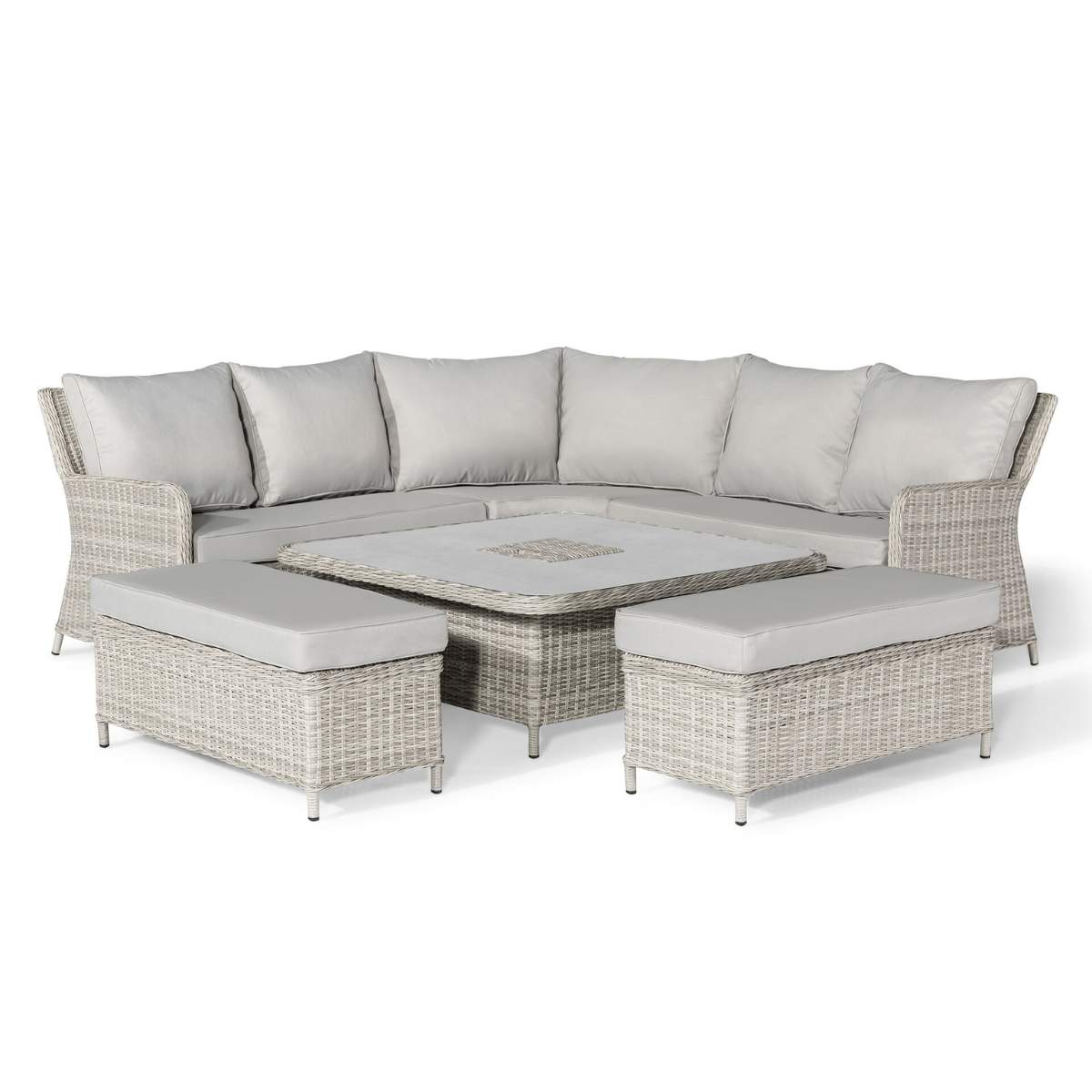 Maze Oxford Royal Rattan Corner Dining Sofa Set