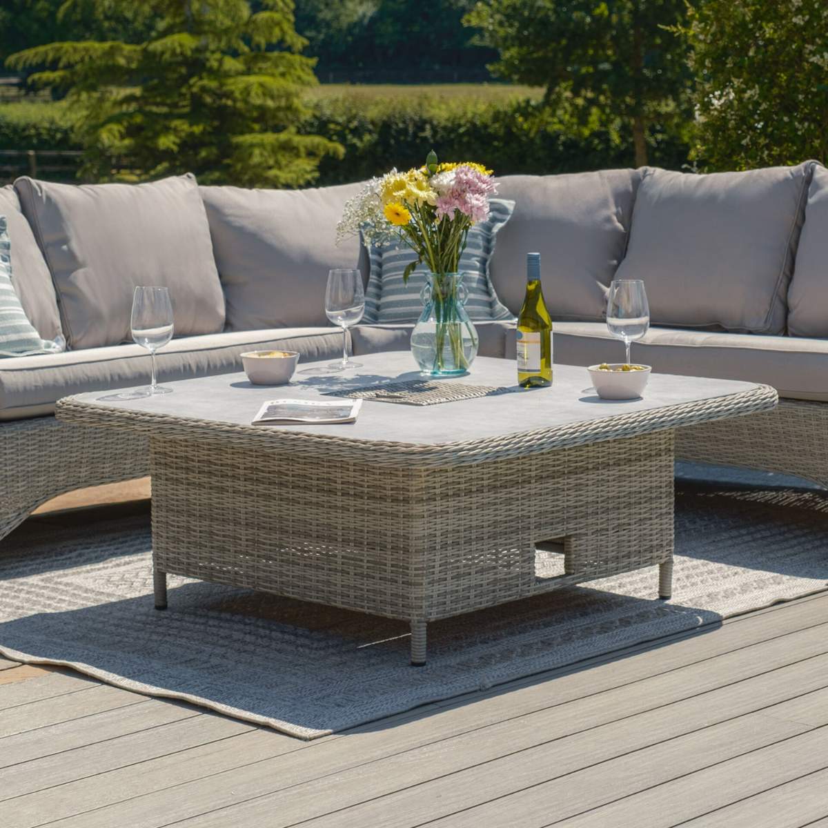 Maze Oxford Royal U-Shaped Rattan Sofa Set
