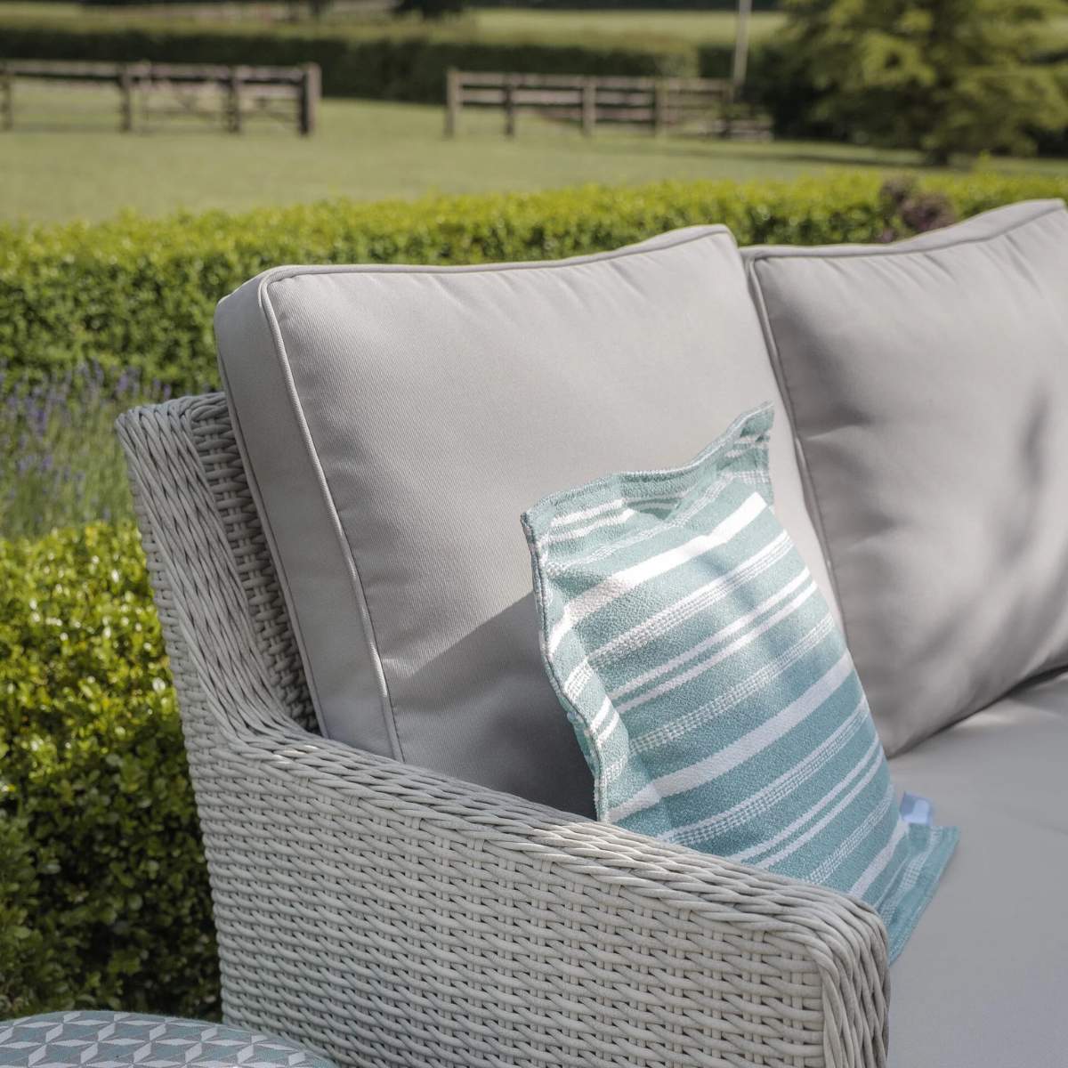Maze Oxford Sofa Rattan Dining Set