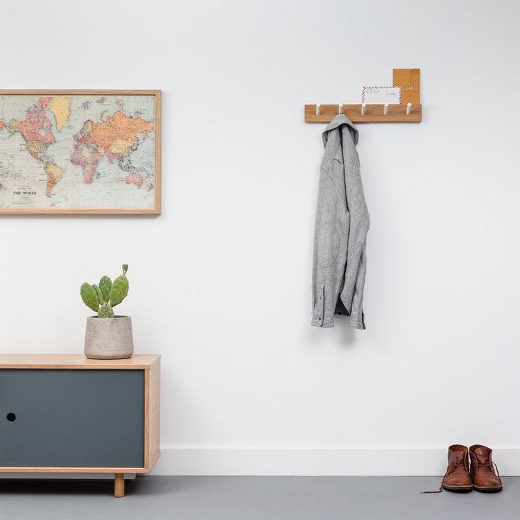 John Green Peg Solid Oak Coat Rail-Beaumonde