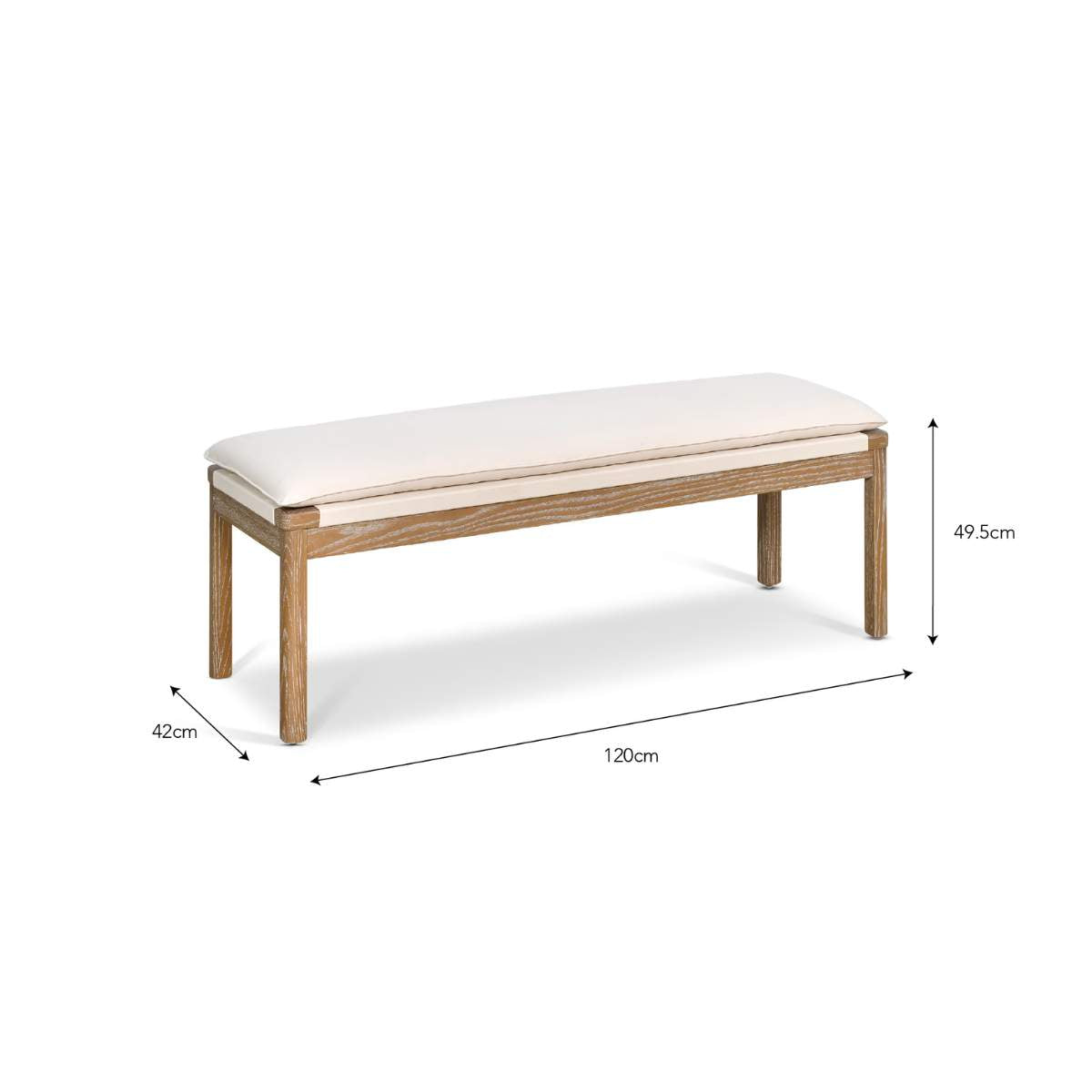 Garden Trading Templecombe Bench Oatmeal