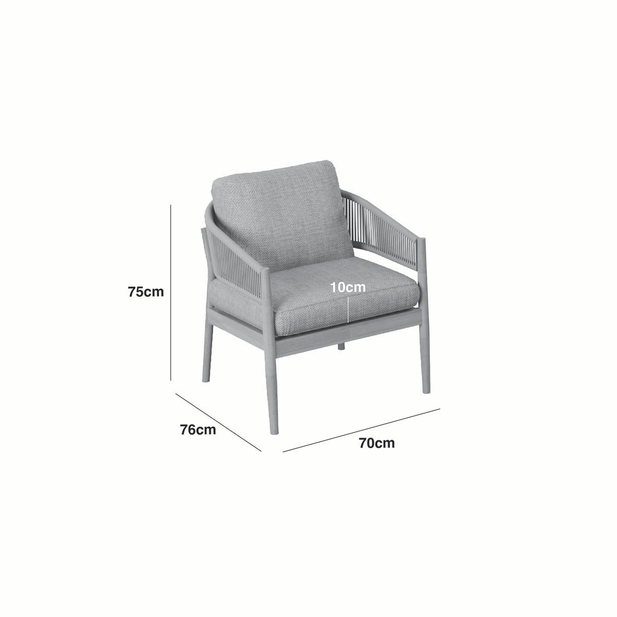 Maze Sandstone Porto Lounge Chair