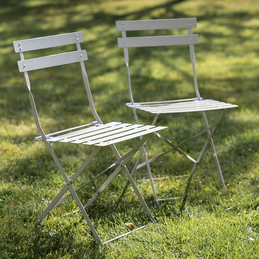 Garden Trading Rive Driote Bistro Chairs - Set of 2 Clay