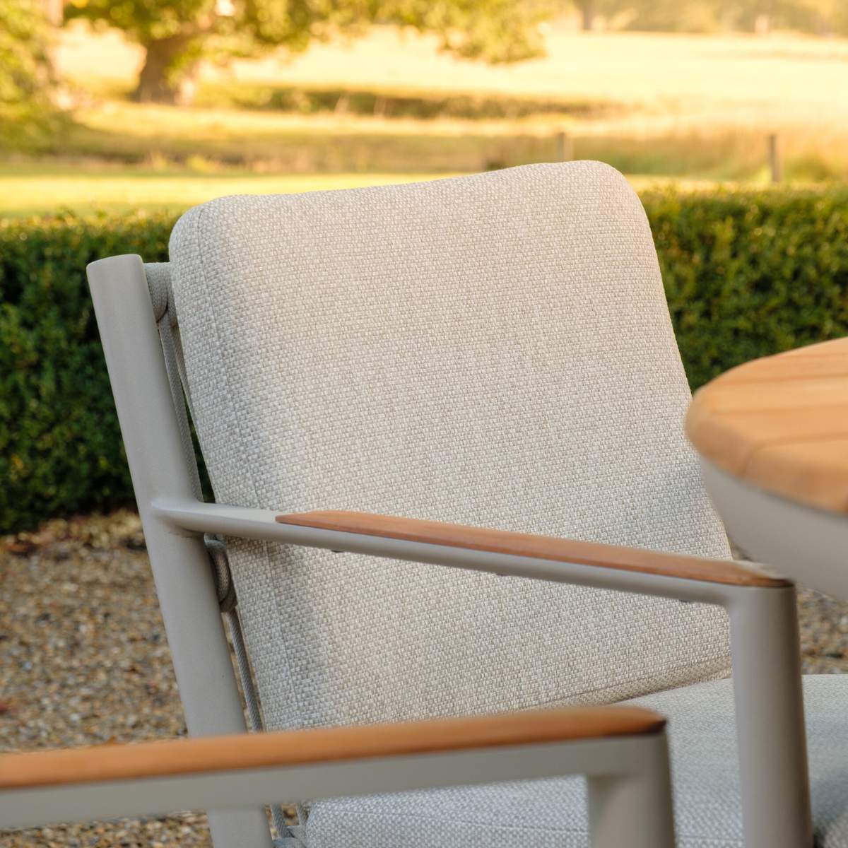 Maze Pair of Sicily Rope Weave Garden Dining Chairs