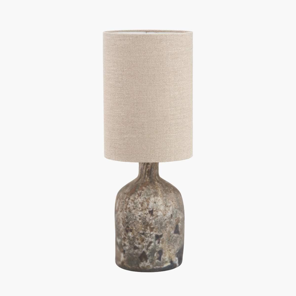 Pacific Lifestyle Palmino Brown Organic Glass Bottle Table Lamp