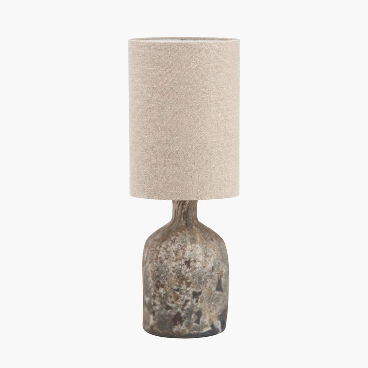 Pacific Lifestyle Palmino Brown Organic Glass Bottle Table Lamp