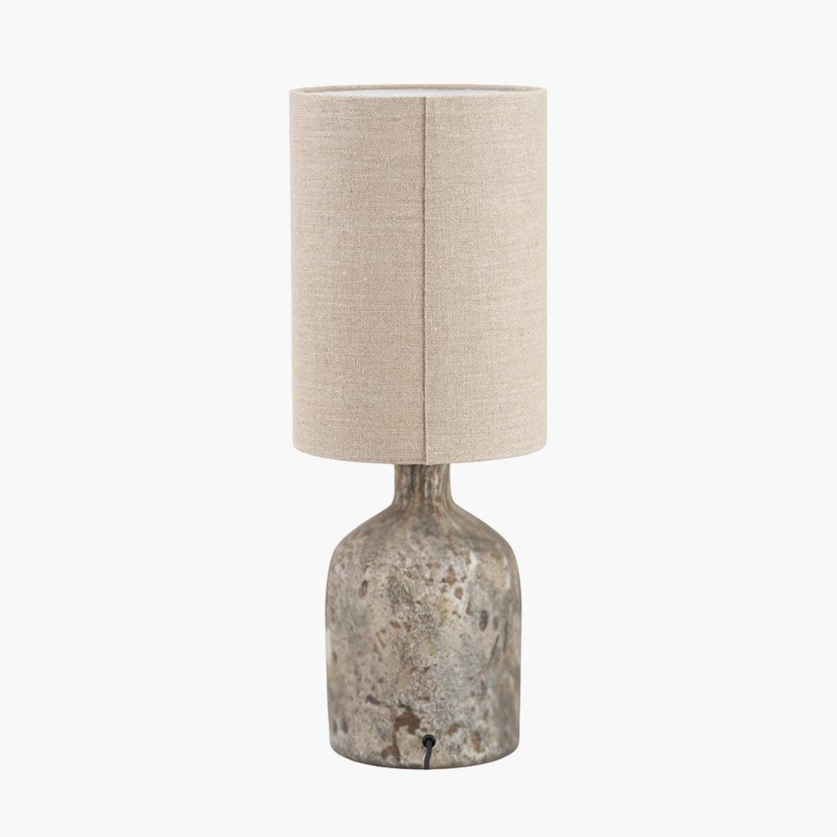 Pacific Lifestyle Palmino Brown Organic Glass Bottle Table Lamp