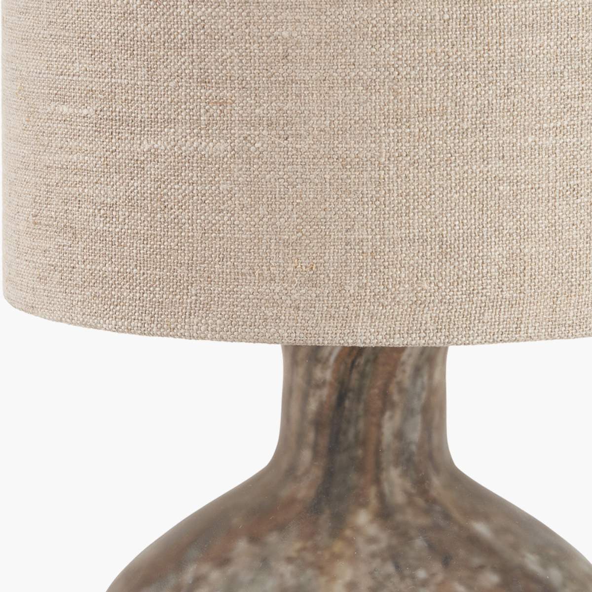 Pacific Lifestyle Palmino Brown Organic Glass Bottle Table Lamp