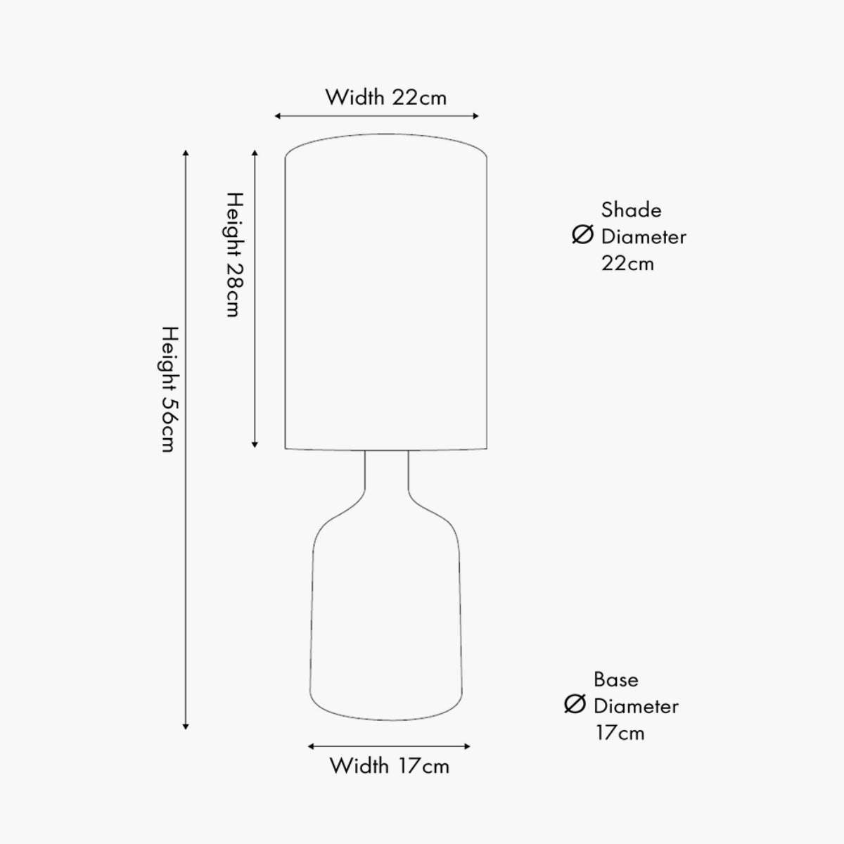 Pacific Lifestyle Palmino Brown Organic Glass Bottle Table Lamp