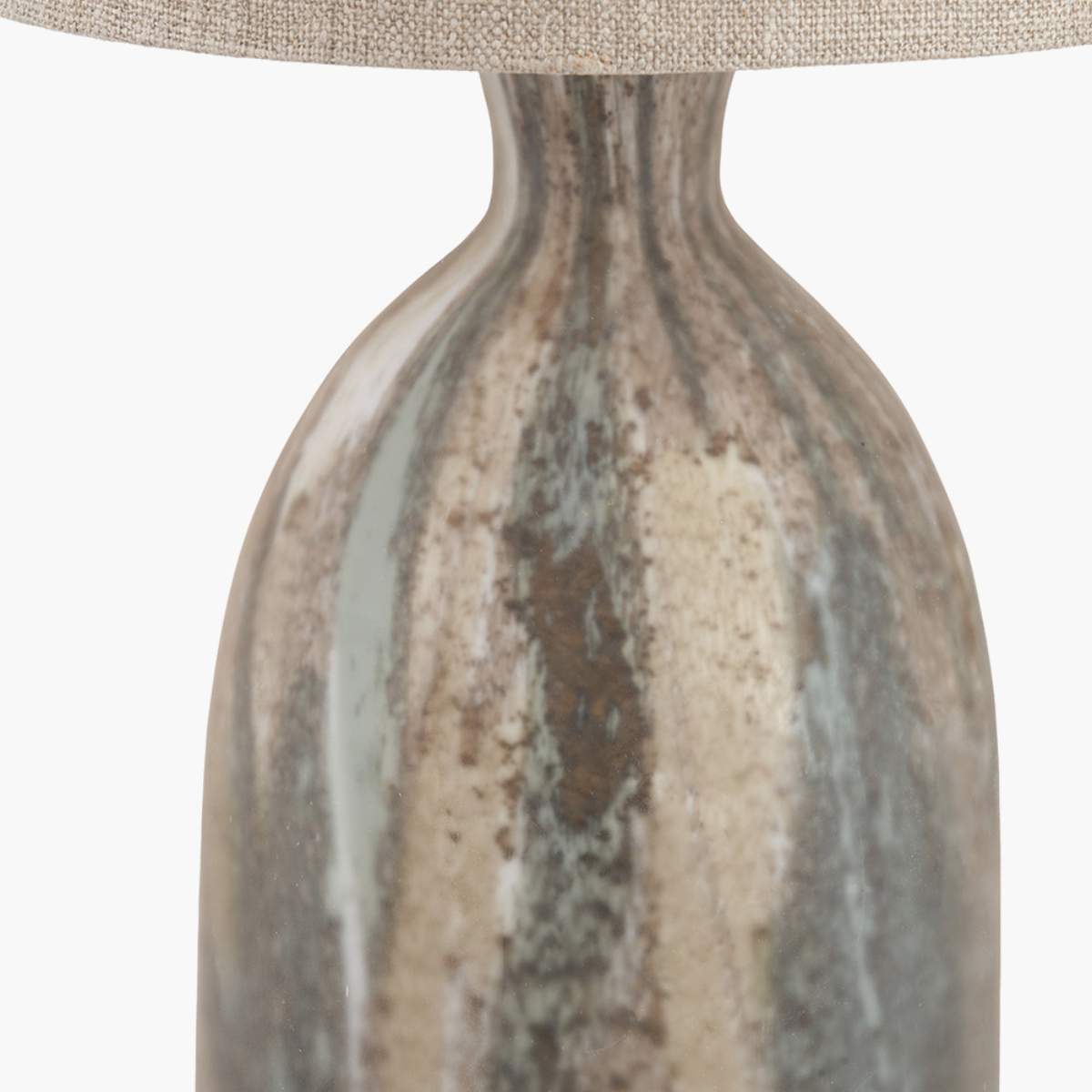 Pacific Lifestyle Palmino Brown Tall Organic Glass Bottle Table Lamp