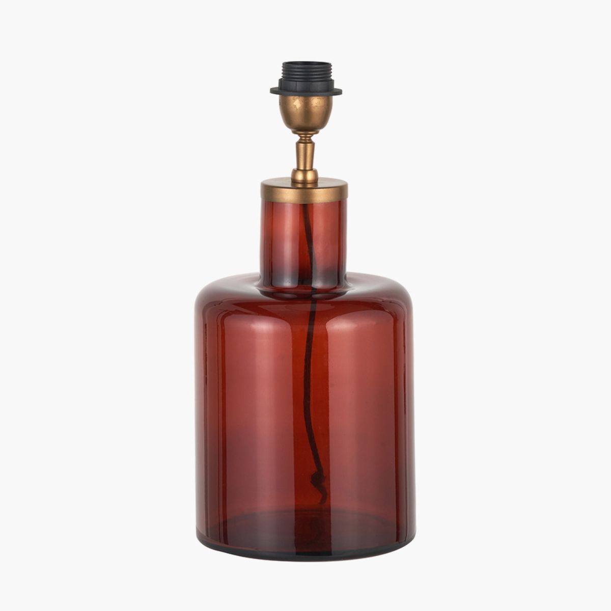 Pacific Lifestyle Palmo Amber Glass Bottle Table Lamp Base