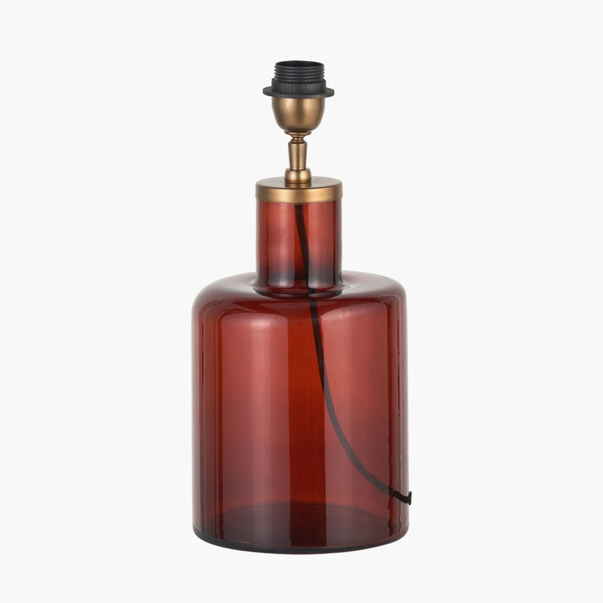 Pacific Lifestyle Palmo Amber Glass Bottle Table Lamp Base