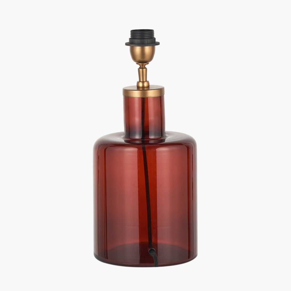 Pacific Lifestyle Palmo Amber Glass Bottle Table Lamp Base