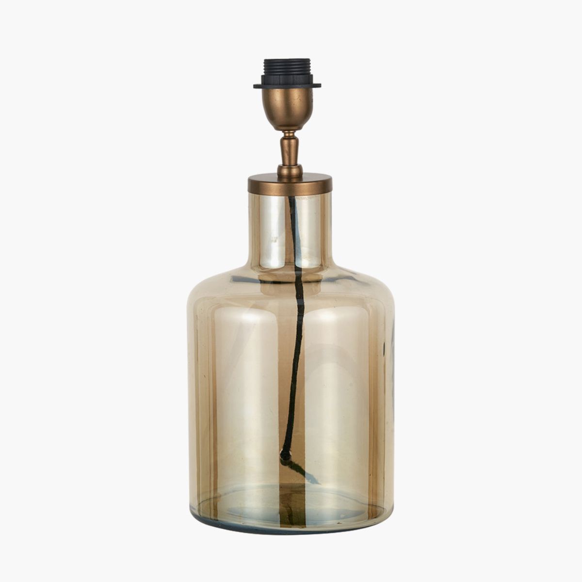 Pacific Lifestyle Palmo Smoke Lustre Glass Bottle Table Lamp Base