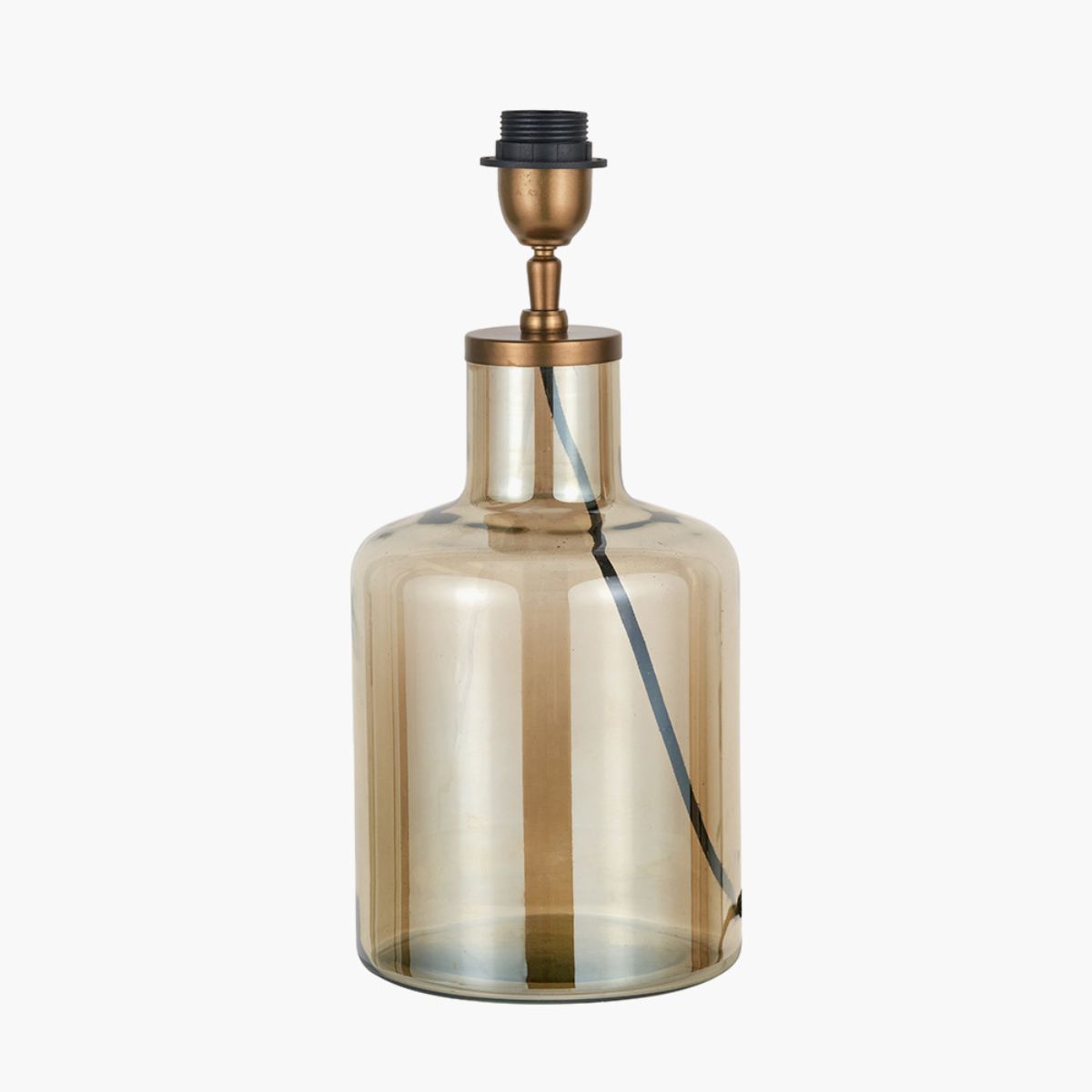 Pacific Lifestyle Palmo Smoke Lustre Glass Bottle Table Lamp Base