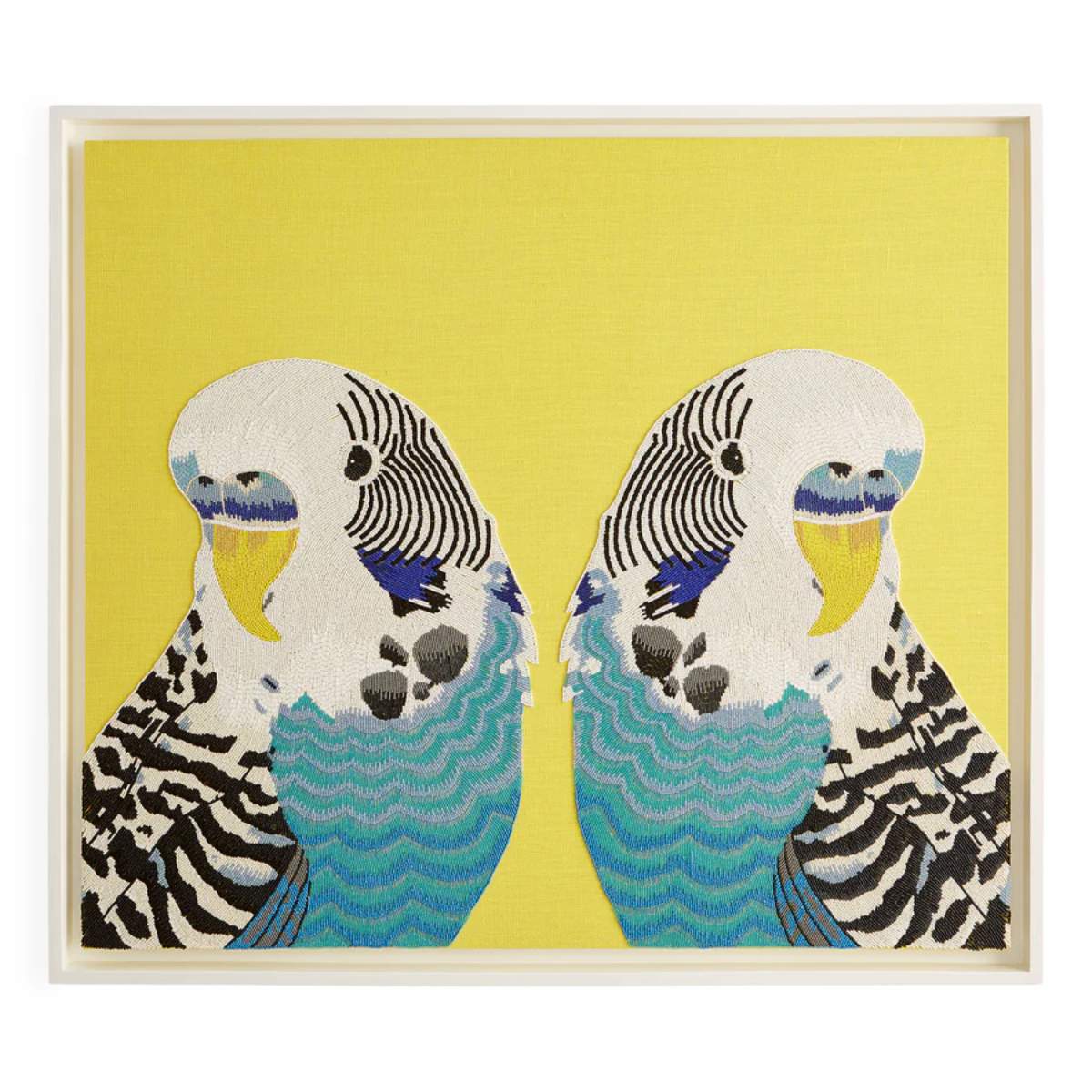 Jonathan Adler Parakeet Beaded Art