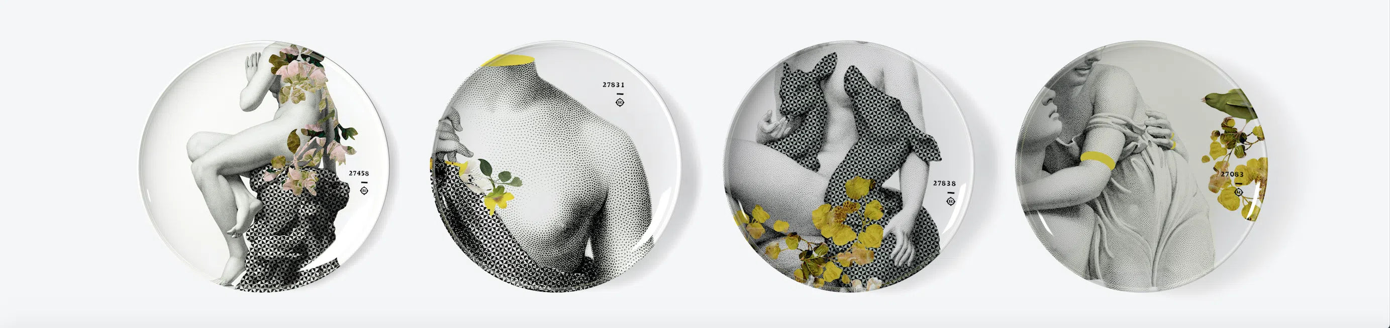 ibride Set of 4 Parnasse Plates-Beaumonde