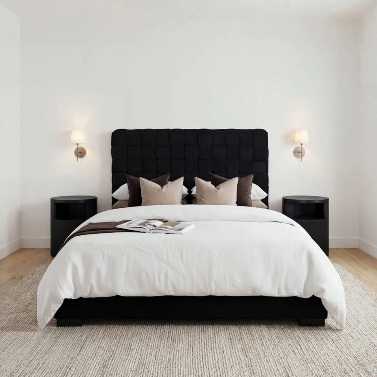HO+ME Pasadena Black Bed