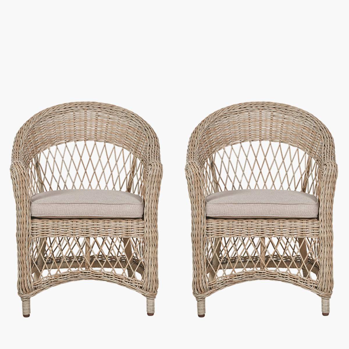 Pacific Lifestyle Pattaya Outdoor Set of 2 Dining Chairs