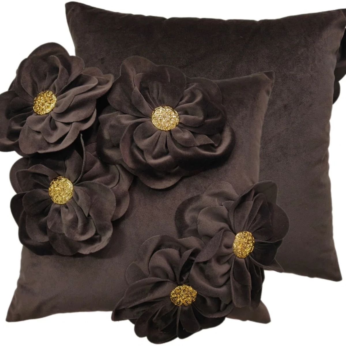 Paul Moneypenny Bloomingwonderful Choc Cushion