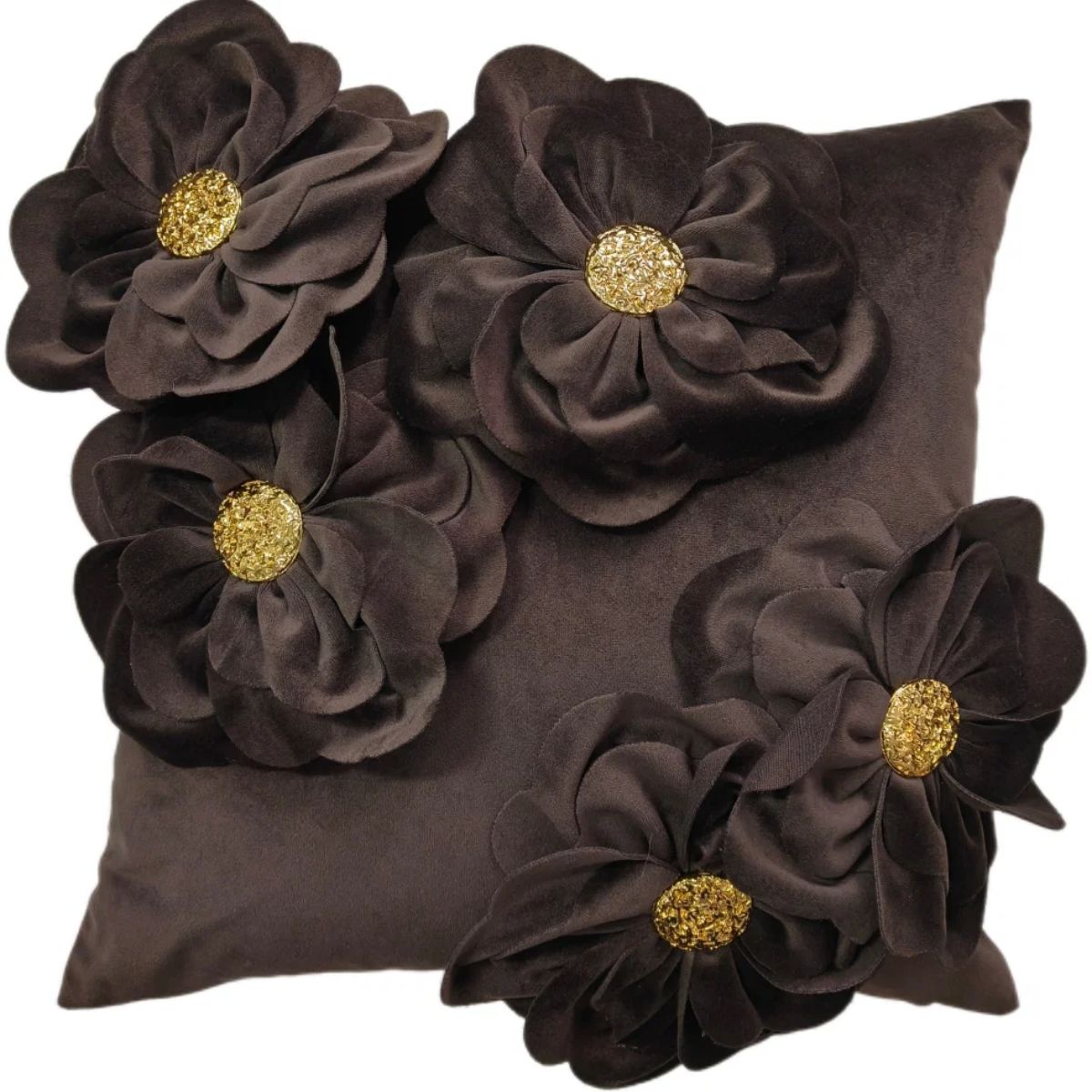 Paul Moneypenny Bloomingwonderful Choc Cushion