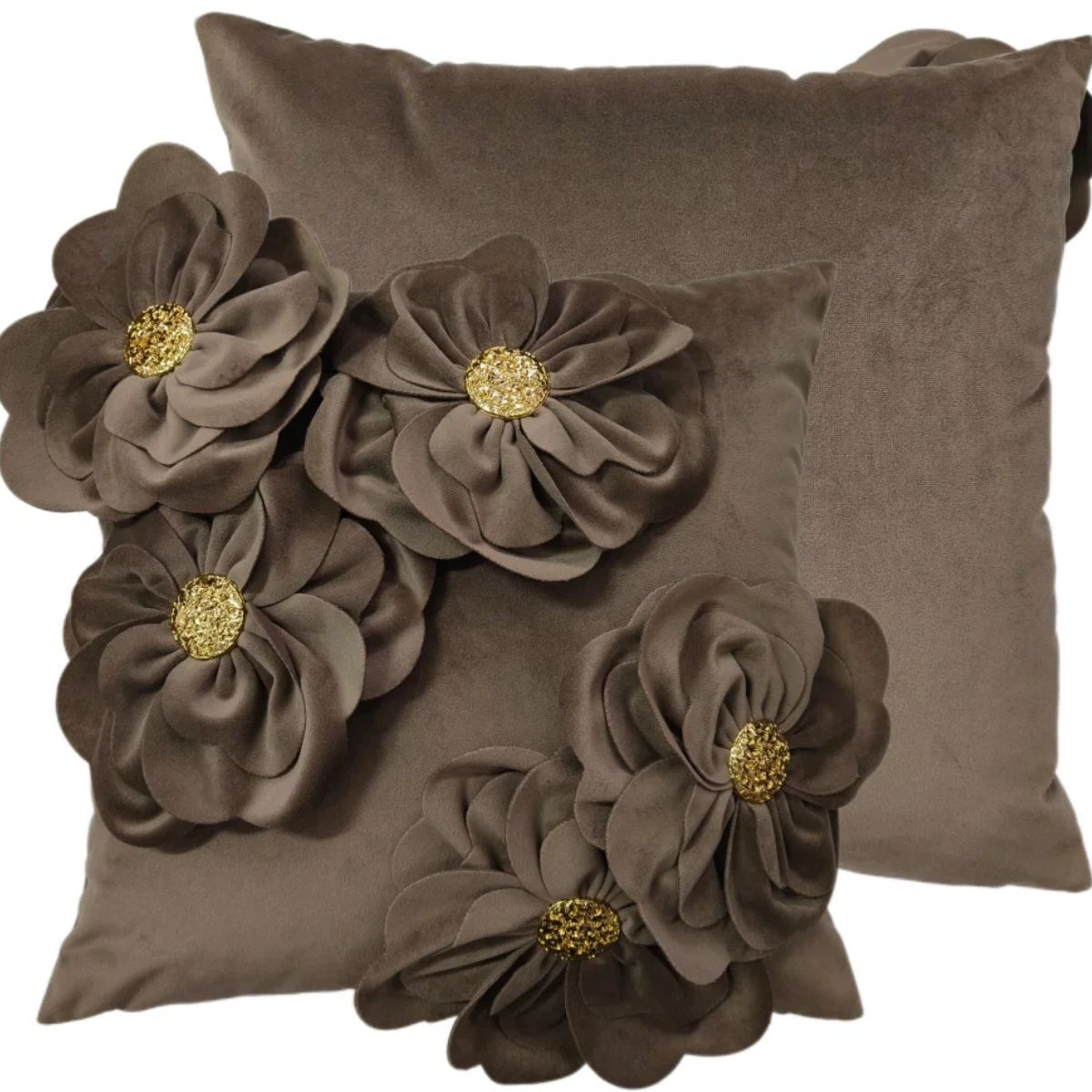 Paul Moneypenny Bloomingwonderful Taupe Cushion