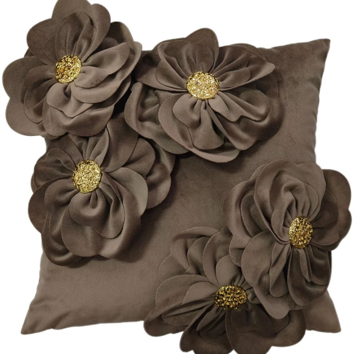 Paul Moneypenny Bloomingwonderful Taupe Cushion