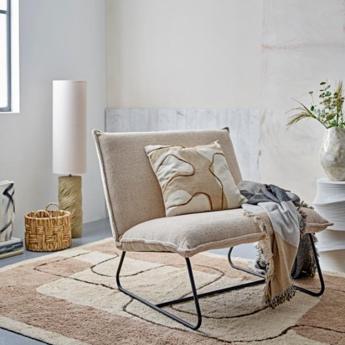 Bloomingville Payah Floor Lamp - Stone