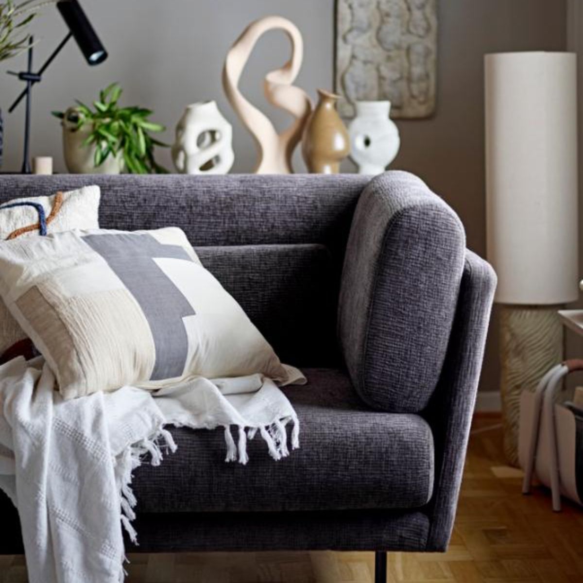 Bloomingville Payah Floor Lamp - Stone