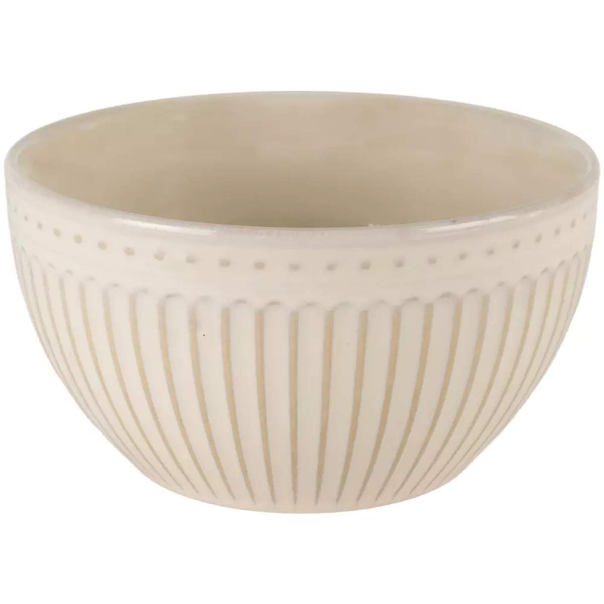 Grand Illusions Pembroke Stoneware Bowl Cream