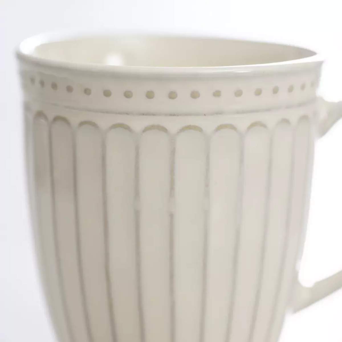Grand Illusions Pembroke Stoneware Mug Cream